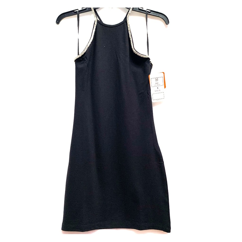 Kikiriki stretchy black mini dress